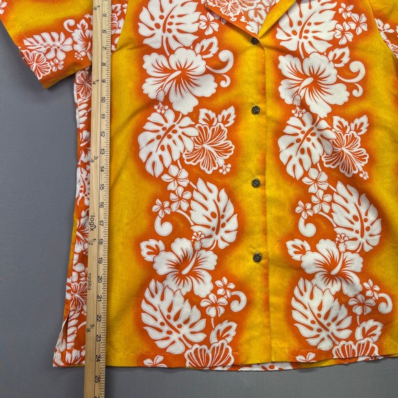 Royal Creations Hawaii Shirt Floral Print Button Up Short Sleeve S‎ Boho Beach - Picture 2 of 7